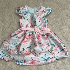 Toddler Girls Floral Formal Dress